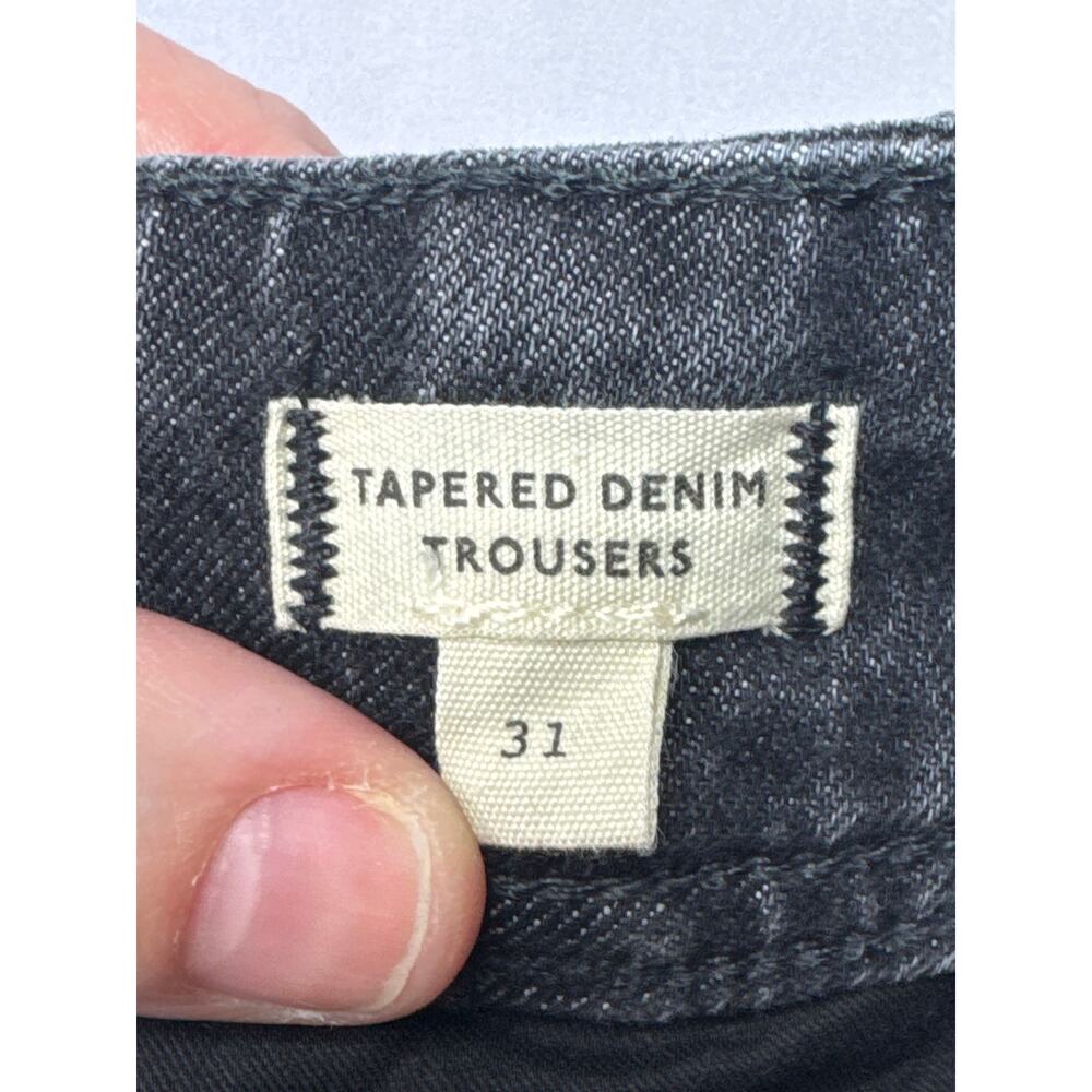Madewell Women's Barrel Tapered Denim Trousers Gray Jeans - Size 31 (34x32) - Picture 4 of 5